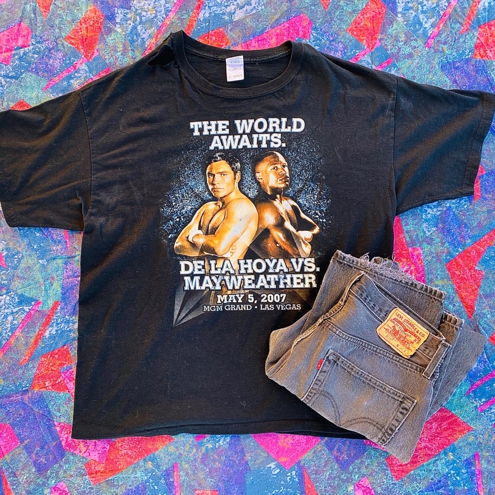 De La Hoya Vs. Mayweather Boxing Promo T